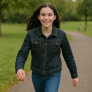 Tommy Hilfiger Girls Jean Jacket Sz L